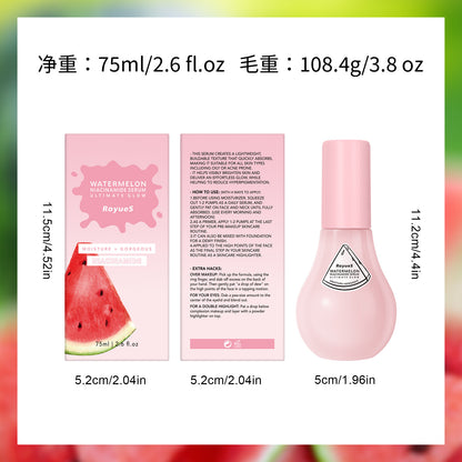 RoyueS Watermelon Glow Serum | Niacinamide Brightening & Deep Hydration (75ml)