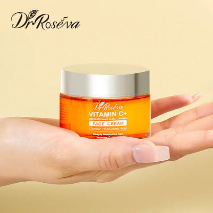 Vitamin C Brightening Face Cream | 24H Hydration, Glow Booster & Makeup Primer (Amazon Best Seller)