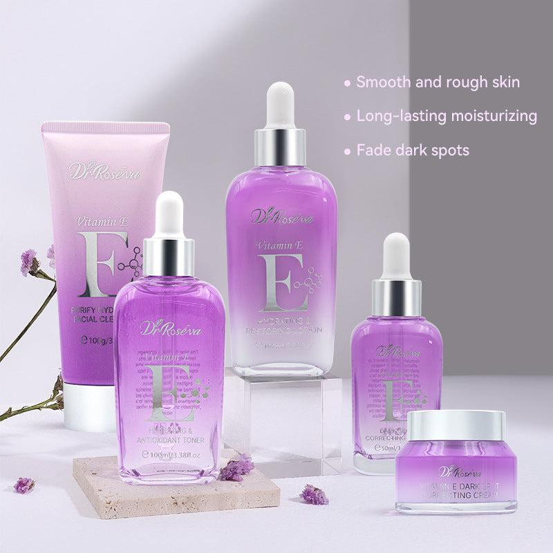 Vitamin E Hydrating Toner & Lotion Set | Daily Antioxidant Moisture for Soft, Supple Skin