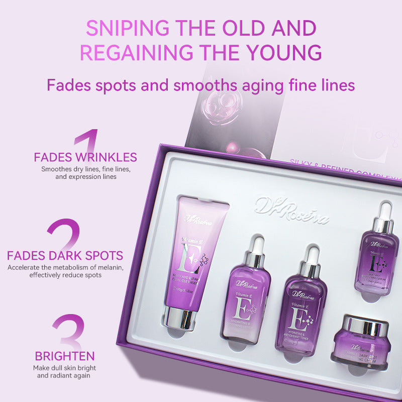 Vitamin E Hydrating Toner & Lotion Set | Daily Antioxidant Moisture for Soft, Supple Skin
