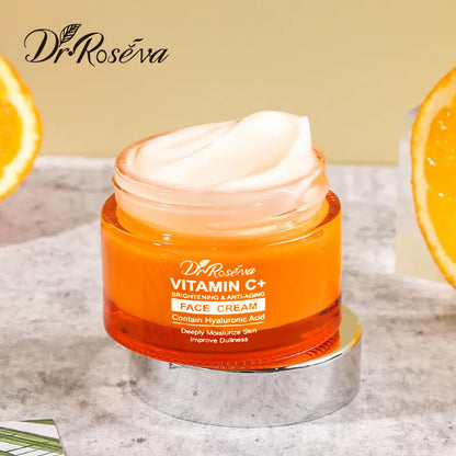 Vitamin C Brightening Face Cream | 24H Hydration, Glow Booster & Makeup Primer (Amazon Best Seller)
