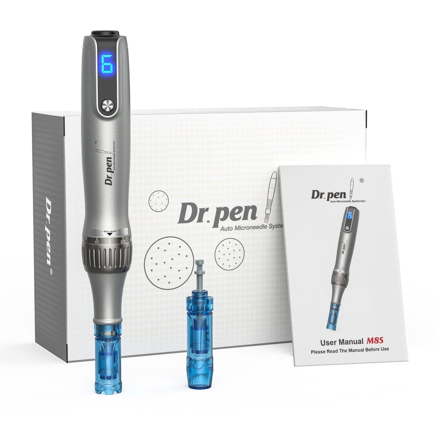 Factory Direct Dr. Pen M8S Electric Microneedling Device | HydraPen H5 Microcrystalline Water Light Injector | Professional Home Beauty Tool